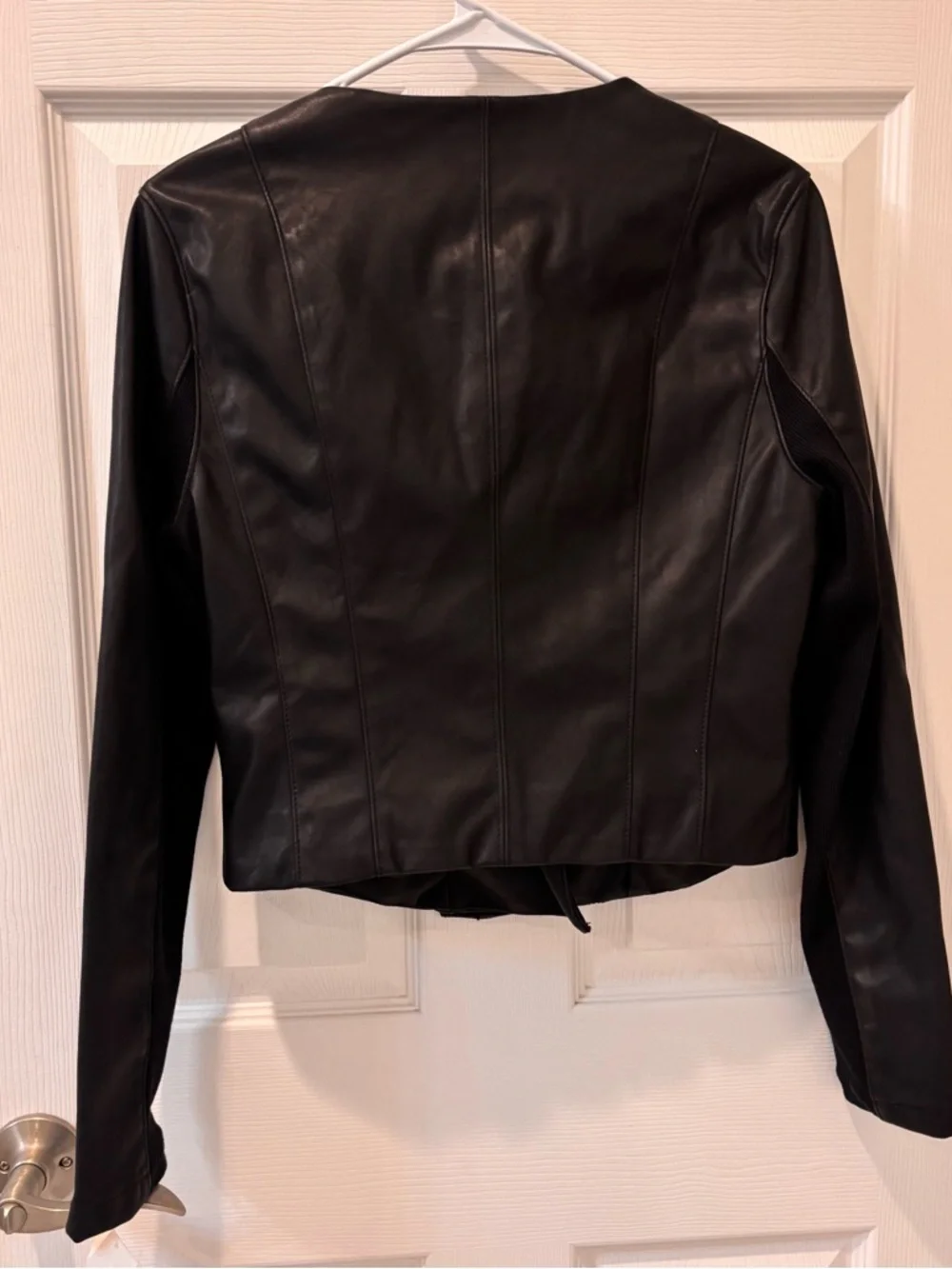 Blank NYC‎ Black Leather Asymmetrical Moto Jacket